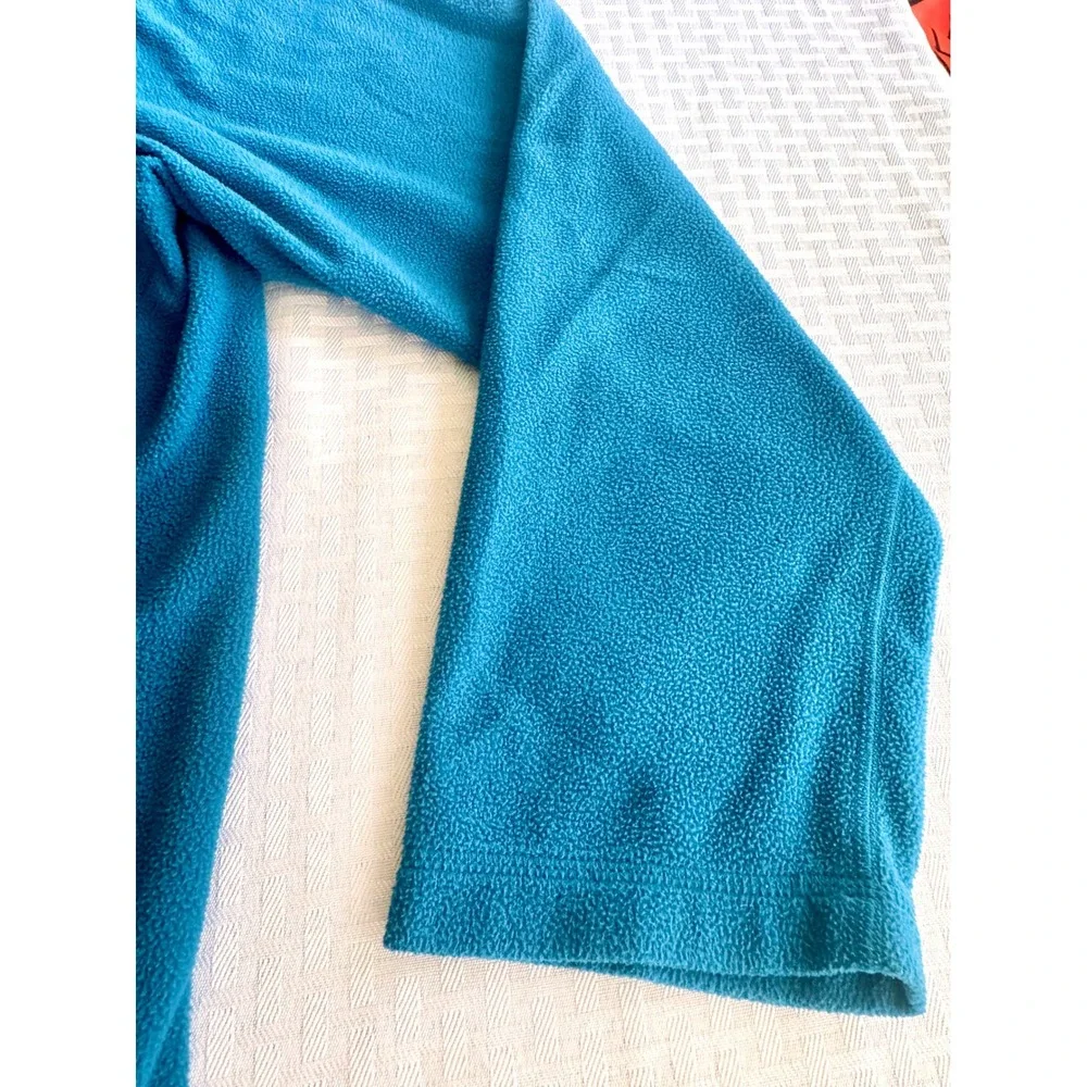 The North Face TKA 100 Fleece Pullover Teal Blue Mens XXL Quarter Zip Sweater
